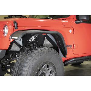 Aluminum Inner Fenders Front Black Aluminum Liners for Jeep Wrangler JL and Gladiator JT 2018-2024