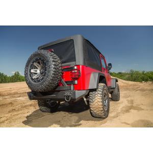 Xtreme Heavy Duty Tire Carrier Mount in Textured Black for Jeep Wrangler YJ, TJ, TJ 1976-2006 Unlimited and CJ