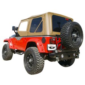 Replacement Top Plus Soft Top with Tinted Windows and Upper Door Skins for Jeep Wrangler TJ 2097-2006