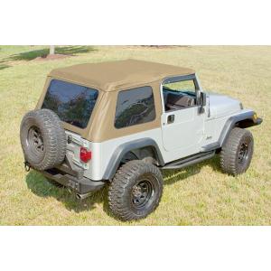 XHD Bowless Soft Top with Door Surrounds in Spice for Jeep Wrangler TJ 1997-2006