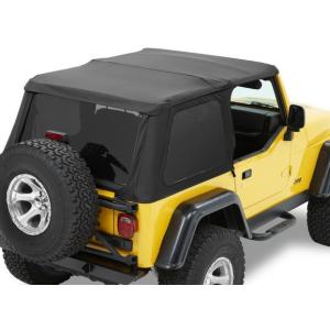 Trektop NX Replace-a-top Soft Top in Black Diamond for Jeep Wrangler TJ 1997-2006 with Trektop NX