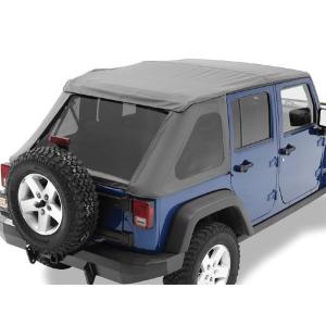 Trektop NX Replace-a-top Soft Top in Black Diamond for Jeep Wrangler Unlimited JK 2007-2018 4 Door with Trektop NX