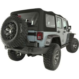 Sailcloth Soft Top in Black Diamond for Jeep Wrangler Unlimited JK 2010-2018 4 Door