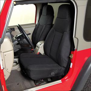 Fabric Custom-Fit Front Seat Covers for Jeep Wrangler TJ 2003-2006 and Unlimited