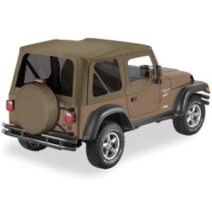 Replace-a-top Soft Top with Tinted Windows and Upper Door Skins for Jeep Wrangler TJ 1997-2006