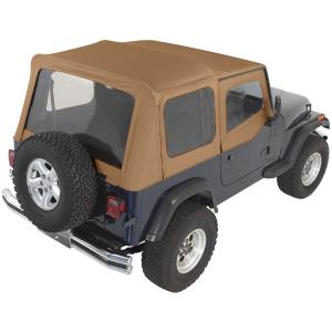 Complete Soft Top Kit with Upper Doors for Jeep Wrangler YJ 1988-1995