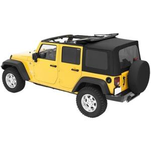 Complete Cable Style Sunrider Soft Top for Jeep Wrangler JK 2007-2018 2 Door