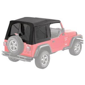 Supertop Soft Top Replacement Skin with Tinted Windows for Jeep Wrangler TJ 1997-2006 with Supertop