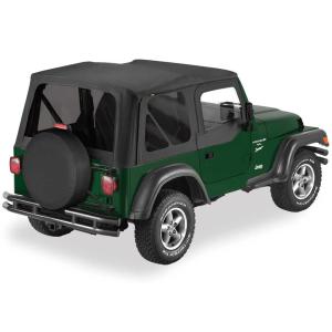 Replace-a-top Soft Top with Tinted Windows and Upper Door Skins for Jeep Wrangler TJ 1997-2006