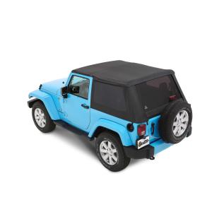 All-New Trektop Twill Soft Top for Jeep Wrangler JK 2007-2018 2 Door