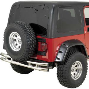 Double Tube Rear Bumper for Jeep Wrangler YJ and TJ 1987-2006