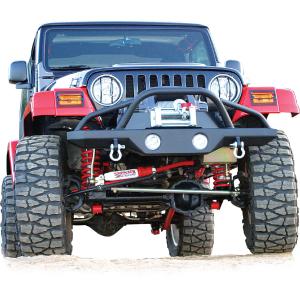 Front Recovery Bumper with Stinger for Jeep Wrangler YJ, TJ 1987-2006 and Unlimited