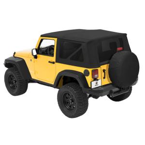 Sailcloth Replace-a-top Soft Top with Tinted Windows for Jeep Wrangler JK 2010-2018 2 Door