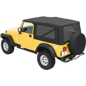 Sailcloth Replace-a-top Soft Top with Tinted Windows for Jeep Wrangler TJ 2004-2006 Unlimited