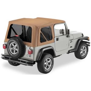 NX Soft Top with Tinted Windows without Upper Doors for Jeep Wrangler TJ 1997-2006