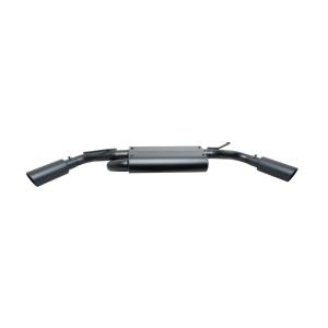 Dual Extreme Cat-Back Exhaust in Black Ceramic for Jeep Wrangler JK 2007-2018 with 3.6L and 3.8L