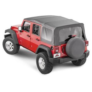 Replacement Soft Top with Tinted Windows for Jeep Wrangler JK 2007-2009 Unlimited