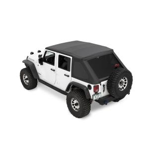 Ascent Soft Top in Black Diamond for Jeep Wrangler JK 2007-2018 Unlimited 4-Door