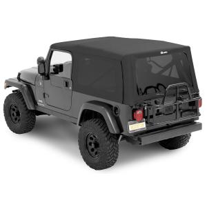 Supertop NX Soft Top with Tinted Windows without Doors in Twill for Jeep Wrangler Unlimited TJ 2004-2006