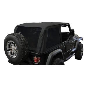 Bowless Soft Top with Tinted Windows for Jeep Wrangler TJ 1997-2006