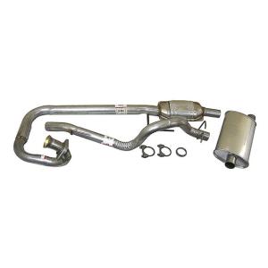 Complete Exhaust Kit for Jeep Wrangler TJ 1997-1999 with 4.0L Engine