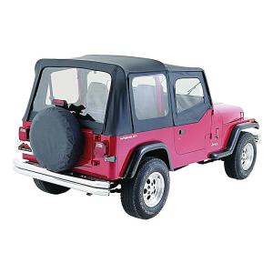 Complete Soft Top with Clear Windows for Jeep Wrangler YJ 1987-1995