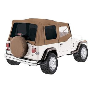 Complete Soft Top with Tinted Windows for Jeep Wrangler YJ 1987-1995