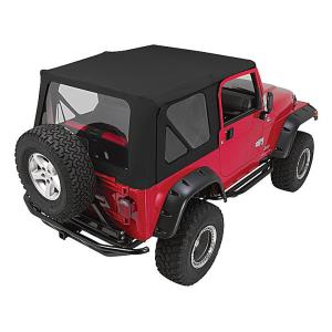 Complete Soft Top with Clear Windows for Jeep Wrangler TJ 1997-2006