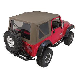 Complete Soft Top with Clear Windows for Jeep Wrangler TJ 1997-2006