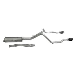 Elite Series Dual Split Cat Back Exhaust System Black for Jeep Gladiator JT 2020-2024