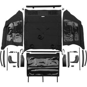 Frameless Complete Trail Top in Black Diamond for Jeep Wrangler Unlimited TJ 2004-2006