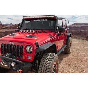 Front and Rear Steel Tube Fender Flares for Jeep Wrangler JK 2007-2018