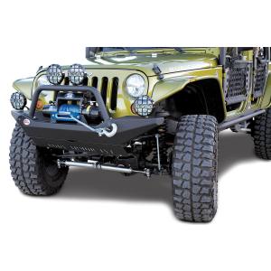 4x4 Front High Clearance Bumper in Textured Black for Jeep Wrangler JK 2007-2018