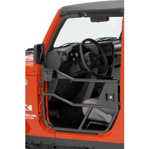 HighRock 4x4 Element Front Doors in Matte Black for Jeep Wrangler and Wrangler Unlimited JK 2007-2018