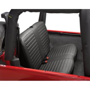 Rear Bench Seat Cover in Black Diamond for Jeep Wrangler TJ 2003-2006 and Unlimited