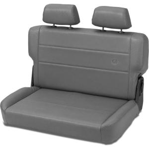 TrailMax II Fold and Tumble Rear Bench Seat in Vinyl for Jeep CJ5, CJ6, CJ7, CJ8 Scrambler and Wrangler YJ 1955-1995