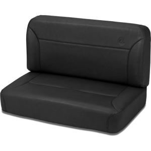 TrailMax II Fixed Rear Bench Seat in Vinyl for Jeep CJ-5, CJ-6, CJ-7, CJ-8 Scrambler and Wrangler YJ 1955-1995