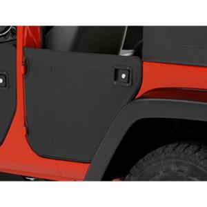 Rear Half Doors in Black Diamond for Jeep Wrangler Unlimited JK 2007-2018 4 Door