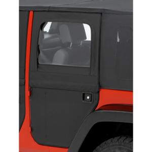 2-Piece Rear Doors in Black Diamond for Jeep Wrangler Unlimited JK 2007-2018 4 Door