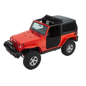 Front Half Doors in Black Diamond for Jeep Wrangler JK 2007-2018