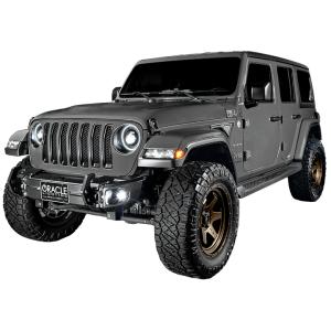 Smoked LED Front Side Markers for Jeep Wrangler JL 2018-2024 and 2024 Gladiator JT