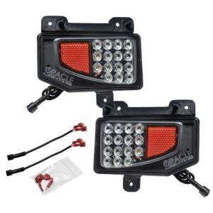 Rear Bumper LED Reverse Lights with Plug and Play Harness for Jeep Gladiator JT 2020-2024