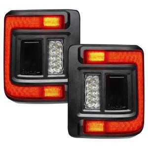 Flush Mount led Tail Lights in Standard Red for Jeep Wrangler JL 2018-2024