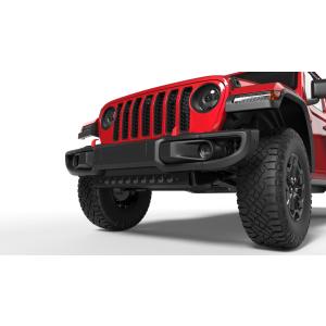 Skid Plate with Integrated LED Lights with Clear Lights for Jeep Wrangler JL and Gladiator JT 2018-2024