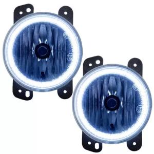 Fog Light Kit with Halo Rings for Jeep Wrangler JK 2007-2018