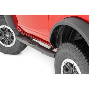 Oval Nerf Steps 2-Door Black Ford Bronco 2 Door 4WD 2021-2024