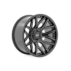 Rough Country 95 Series Wheel Machined One-Piece Gloss Black20x105x5-19mm