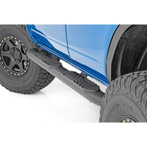 Oval Nerf Step 4-Door Black Ford Bronco 4WD 2021-2024