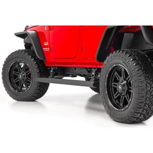 Rough Country Power Running Boards Dual Electric Motor 4 Door Jeep Wrangler Unlimited 2007-2018