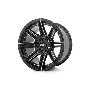 Rough Country 88 Series Wheel One-Piece Gloss Black 17x9 6x5.5 -12mm